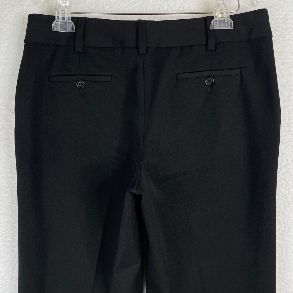 Talbots Signature Womens Black Straight Leg Dress Pants Size 10 Stretch Workwear - Picture 3 of 10